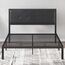 Zinus Cherie Faux Leather Classic Platform Bed Frame with Steel Support Slats, Full