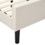 Zinus Upholstered Button Tufted Platform Bed with Footboard/Mattress Foundation/Easy Assembly/Strong Wood Slat Support, Full