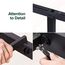 Zinus Caleb Bett - Bett mit Stauraum unter dem Bett - Metall-Plattformbettrahmen - Schwarz