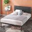 Zinus Cherie Faux Leather Classic Platform Bed Frame with Steel Support Slats, Full