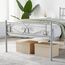 Yaheetech Doppelbettrahmen/Plattformbett aus Metall mit Kopfteil und Fußteil/kein Boxspringbett erforderlich/Einfache Montage Silber