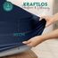 Utopia Bedding Matratzenschoner 160 x 200 x 30 cm Wasserdicht, Oeko-TEX Zertifiziert Matratzenauflage Atmungsaktive, Matratzenschutz, Rundum Elastisch Marineblau