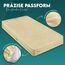 Utopia Bedding Matratzenschoner 160 x 200 x 30 cm Wasserdicht, Oeko-TEX Zertifiziert Matratzenauflage Atmungsaktive, Matratzenschutz, Rundum Elastisch Beige