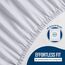 Utopia Bedding Wasserdichter Matratzenschoner, Super-King-Size-Größe, Premium-Frottee-Matratzenbezug, 200 g/m², atmungsaktiv, Spannbetttuch mit dehnbaren Taschen, Weiß