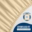 Utopia Bedding Wasserdichter Matratzenschoner, Queen-Size-Größe, Premium-Frottee-Matratzenbezug, 200 g/m², atmungsaktiv, Spannbetttuch mit dehnbaren Taschen (Beige)