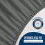 Utopia Bedding wasserdichter Matratzenschoner für Einzelbett (Twin-XL), Matratzenbezug aus hochwertigem Frottee, 200 g/m², atmungsaktiv, Spannbetttuch mit dehnbaren Ecken, Grau