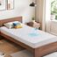 BEDLORE Matratzenschoner 90 x 200, wasserdichte Matratzenauflage mit 30 cm tiefem Taschenformat, weicher atmungsaktiver Matratzenbezug, waschbar für Zuhause, Schlafzimmer (Weiß)