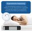 BMM Matratze 80x200 cm Ortho Medic Taschenfederkernmatratze Härtegrad H2/Öko-Tex Zertifiziert/ergonomische 7 Zonen Matratze Höhe 21 cm/Matratzen Deutsche Produktentwicklung
