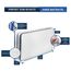 ASK Pack 2 Matratzenschutzhüllen mit Anker-Reißverschluss - Größen von XS bis XXL, Wasserdicht, Reißfest, Ultra Starkes Material 120 Mikron - Ideal für Umzug, Lagerung und Transport - 90x200 cm