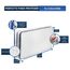 ASK Pack 2 Matratzenschutzhüllen mit Anker-Reißverschluss - Größen von XS bis XXL, Wasserdicht, Reißfest, Ultra Starkes Material 120 Mikron - Ideal für Umzug, Lagerung und Transport - 100x200 cm