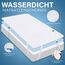 Utopia Bedding Matratzenschoner 135 x 190 cm Wasserdicht, Mit Elastisch Eckbändern, Oeko-TEX Zertifiziert Matratzenauflage Atmungsaktive, Matratzenschutz Weiß