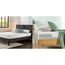 Zinus Shalini 35 cm Gepolsterter Rahmenbettgestell Lattenrost Montage Dunkelgrau Green Tea Luxe Memory Schaum Matratze Anpassungsfähige 7 Zonen Matratze.