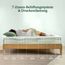 Zinus Shalini 35 cm Gepolsterter Rahmenbettgestell Lattenrost Montage Dunkelgrau Green Tea Luxe Memory Schaum Matratze Anpassungsfähige 7 Zonen Matratze.