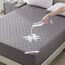 BEDLORE Matratzenschoner 140 x 200 cm, wasserdichte Matratzenauflage, geräuschloser Matratzenbezug mit tiefer Tasche – weich, atmungsaktiv und komfortabel (Grau)