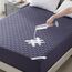 BEDLORE Matratzenschoner 135 x 190 cm, wasserdichte Matratzenauflage, geräuschloser Matratzenbezug mit tiefer Tasche – weich, atmungsaktiv und komfortabel (Blau)