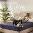 BEDLORE Matratzenschoner 90 x 190 cm, wasserdichte Matratzenauflage, geräuschloser Matratzenbezug mit tiefer Tasche – weich, atmungsaktiv und komfortabel (Blau)