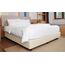 Boxspring-Abdeckung, Queen-Size-Größe, Jersey-Strick & dehnbar, 4 Seiten, Bettrock für Hotel & Zuhause, Queen/Queen, XL, Beige