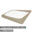 Boxspring-Abdeckung, King-Size-Größe, Jersey-Strick & dehnbar, 4 Seiten, Bettrock für Hotel und Zuhause, King/Cal-King/Olympische Königin, Taupe