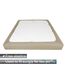 Alyvia Spring Boxspring-Abdeckung, Jersey-Strick dehnbarer Rundumbezug für alle Vier Seiten, Bettrock für Hotel und Zuhause, Einzelbett/Einzelbett XL, Taupe