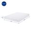 Olee sleep 15cm Memory Foam Matratze / Kaltgelschaum / Öko-Tex / CertiPUR-US / Komfortable Matratze / 3 Schichten / 140 x 200cm / Full / Weiß