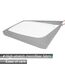 Alyvia Spring Boxspring-Abdeckung, Jersey-Strick dehnbarer Rundumbezug für alle Vier Seiten, Bettrock für Hotel und Zuhause, Queen/California-Queen, Silber