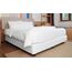 Alyvia Spring Boxspring-Abdeckung, volle Größe, Jersey-Strick & dehnbar, 4 Seiten, Bettrock für Hotel und Zuhause, Größe XL, Weiß