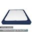 Alyvia Spring Boxspring-Abdeckung, Jersey-Strick dehnbarer Rundumbezug für alle vier Seiten, Bettrock für Hotel und Zuhause, Doppelbett/Doppelbett XL, Marineblau