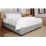 Alyvia Spring Boxspring-Abdeckung, Jersey-Strick dehnbarer Rundumbezug für alle Vier Seiten, Bettrock für Hotel und Zuhause, Queen/California-Queen, Silber