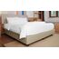 Alyvia Spring Boxspring-Abdeckung, Jersey-Strick dehnbarer Rundumbezug für alle Vier Seiten, Bettrock für Hotel und Zuhause, Doppelbett/Doppelbett XL, Taupe