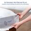 RICHAIR Wasserdichter Matratzenschoner 70x190cm weiß, matratze Topper Spannbettlaken Matratzenauflage Atmungsaktiv nässeschutz Matratzenschutz Spannbetttuch Baby Bett Topper matratzenbezug