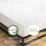 Olee sleep 20cm Memory Foam Matratze / Kaltgelschaum / Öko-Tex / CertiPUR-US / Komfortable Matratze / Rollmatratze / 3 Schichten / 140 x 200cm / Full / Weiß