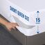 Utopia Bedding Matratzenbezug mit Reißverschluss, 100% wasserdichter, bettwanzensicherer und staubmilbendichter Matratzenschoner, saugfähig, 6-seitig, kurzes Doppelbett (Short Queen Size)