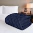 Utopia Bedding Gesteppter Matratzenschoner, atmungsaktive Matratzenauflage, tiefer Matratzenbezug (Marineblau, Kingsize-Bett: 198 x 203 + 40 cm, 1 Stück)