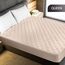 Utopia Bedding Gesteppter Matratzenschoner, atmungsaktive Matratzenauflage, tief sitzender Matratzenbezug (Beige, Queen-Size-Größe, 152 x 203 + 40 cm (1 Stück)