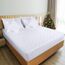 Utopia Bedding Gesteppte Matratzenauflage, Kingsize, elastische Matratzenauflage, dehnbar bis 40,6 cm, maschinenwaschbar, Weiß, 2 Stück