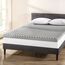Best Price Mattress Eierkisten-Auflage aus Memory-Schaum mit Bambuskohle-Aufguss, Geruchs- und Feuchtigkeitskontrolle, CertiPUR-US-Zertifiziert, Doppelbett, Anthrazitgrau