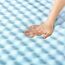 Best Price Mattress Memory-Schaum für 5,1 cm große Eierkiste, kühlendes Gelaufguss, volle Matratzenauflage, blau (ECMF-GM2F)