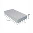 Sleephome Vaniglia Plus 20 cm, Matratze 90 x 200 cm, hypoallergen und antibakteriell, ergonomisch und orthopädisch, atmungsaktiv