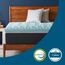 LUCID Matratzen Topper mit 5 Zonen – 5cm Gel Memory Foam Matratzenauflage, atmungsaktiv, Oeko-Tex, 180x200 cm, Blau