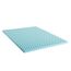 LUCID Matratzen Topper – 5 cm Gel Memory Foam Matratzenauflage, ergonomisch gewellt & atmungsaktiv, Oeko-Tex, 150x200 cm, Blau