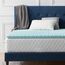 LUCID Matratzen Topper – 5 cm Gel Memory Foam Matratzenauflage, ergonomisch gewellt & atmungsaktiv, Oeko-Tex, 140x190 cm, Blau