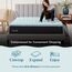 Lucid 2 Inch Zoned Gel Memory Foam Mattress Topper Matratzenauflage, Schaumstoff, Twin