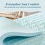 Lucid Gel-Memory-Schaum, 5,1 cm Matratzenauflage, Schaumstoff, King