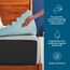 LUCID Matratzen Topper mit 5 Zonen – 5cm Gel Memory Foam Matratzenauflage, atmungsaktiv, Oeko-Tex, 120x190 cm, Blau