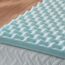 LUCID Matratzen Topper – 5 cm Gel Memory Foam Matratzenauflage, ergonomisch gewellt & atmungsaktiv, Oeko-Tex, 120x200 cm, Blau