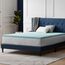 LUCID Matratzen Topper – 5 cm Gel Memory Foam Matratzenauflage, ergonomisch gewellt & atmungsaktiv, Oeko-Tex, 80x190 cm, Blau