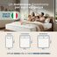 Sleephome Vaniglia Plus 20 cm, Matratze 90 x 200 cm, hypoallergen und antibakteriell, ergonomisch und orthopädisch, atmungsaktiv