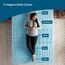LUCID Matratzen Topper mit 5 Zonen – 5cm Gel Memory Foam Matratzenauflage, atmungsaktiv, Oeko-Tex, 180x200 cm, Blau