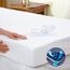 Kingnex Wasserdichter Matratzenschoner für Doppelbett, XL, extra lang, Doppelbett, ultraweich, kühlend, Bambus-Viskose, Glatte Oberfläche, Spannbezug mit dehnbarer Tasche