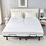 Kingnex Wasserdichter Matratzenschoner mit geteilter Oberseite, Kingsize-Bett, mit oberem Flex 81,3–86,4 cm vom Kopf, ultraweicher Bambus-Viskose-Jersey, geräuschloser Matratzenbezug